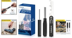 4-Piece Carbon Cleaner Kit: Multi-Scraper, Hex Key & Pin Punch for Maintenance
