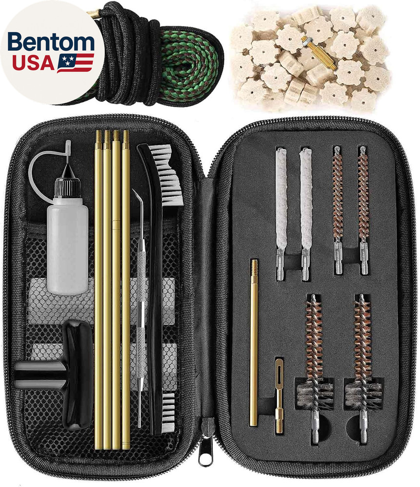 Universal Gun Cleaning Kit for .22 .223Cal 5.56Mm .22LR Rifle Pistol, Bore Chamb