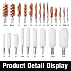 KiTOP Universal Gun Cleaning Kit for Pistol, Shotgun, Rifle w/ Bore Light