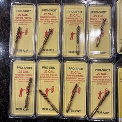 Lot of 12 Pro-Shot Gun Cleaning Supplies Benchrest Brushes And Bore Mops *New