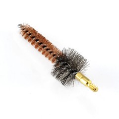 .22 Cal Rifle Phosphor Bristle Bronze Gun Cleaning Chamber Brush Kit W/50patches