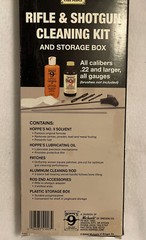 Hoppes Cleaning Kit For .22 And Larger Rifle Caliber With Black Storage Case
