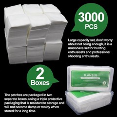 3000/1500PCS Cleaning Patches+CLP Oil,2″x2″ Lint Free Cleaning Cloth,Professi…