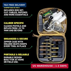Clenzoil Tactical Gun Cleaning Kit | .223, 5.56mm, 380, 9mm, 300, 7.62mm | Rifle