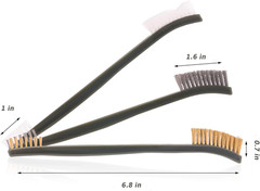 Gun Cleaning Brushes Picks Kit Set Brass Copper Steel Nylon Stainless Steel Ploy