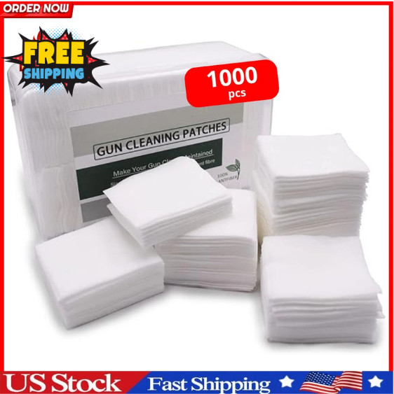 1000PCS Gun Cleaning Patches for Firearms, Highly Absorbent Gun Cleaning Clot..