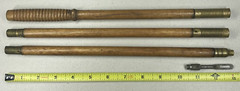 Vintage Wood & Brass 3 Piece Shotgun Cleaning Rod With Tip
