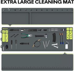 Gun Cleaning Mat 48″x16″, Extra Large Magnetic Gun Mat with Organizer Parts Tray