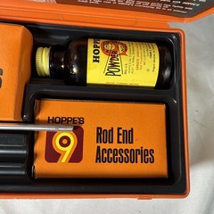 Vintage Gun Cleaning Kit Storage Case & Original Advertising Box USA Hoppes 2V