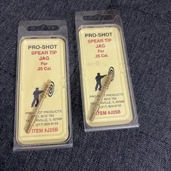 Lot of 2 – Pro-Shot .25 Cal Spear Tip Jag #J25B Made in USA