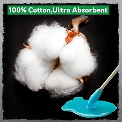 700 PCS Gun Cleaning Swabs 6 Inch Long Cotton Swab Lint Free & Highly Absorbent