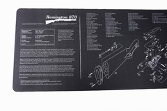 Gun Cleaning Mat for Remington 870 Shotgun Breakdown Schematics Parts Diagram