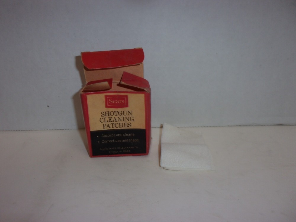 Vintage Sears Shotgun Cleaning Patches Absorbs And Cleans Correct Size And Shape