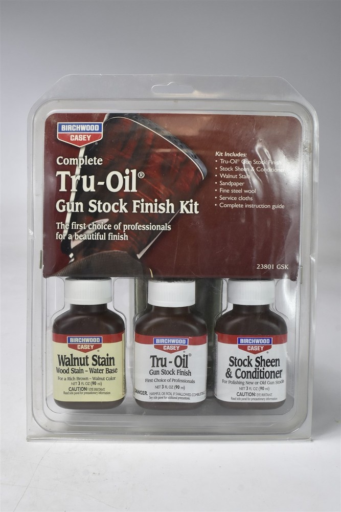 Vintage BIRCHWOOD CASEY TRU-OIL GUN STOCK FINISH KIT NIP #09224