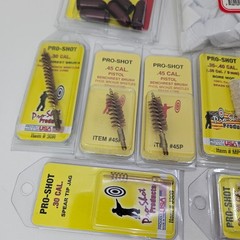 Assorted Lot Of Pro Shot Cleaning Supplies Brushes Jags Mops Patches Snap Caps!