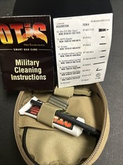 OTIS 45 Cal Pistol Cleaning Kit Military Coyote Brown. MOLLE Case