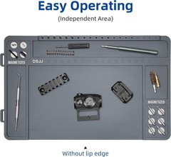 Gun Cleaning Mat Premium Magnetic Pad W/ Organizer Parts Tray Anti-Slip
