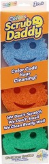 Scrub Daddy Colors Flexible 3pk Multicolor Silicone Cleaning Sponges Art Supplie