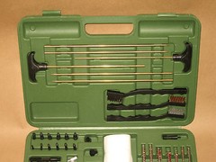 62 Piece Gun Cleaning Kit – w/ Carrying Case – New! Brushes, mops, rods, & more!