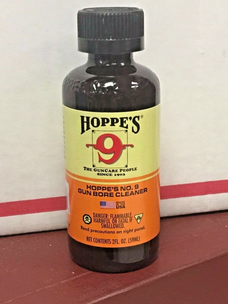 HOPPE’S NO. 9, GUN BORE CLEANER “The Gun Care People Since 1903”, 2 fl. oz.