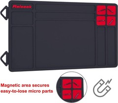 Blue Anti-slip Gun Maintenance Mat, Rubberized Repair Mat 15.9″ x 9.8″
