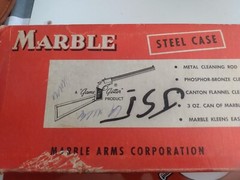 Vintage Marbles .30 cal Cleaning Kit Steel Case With Cardboard Slip Cover LOOK!