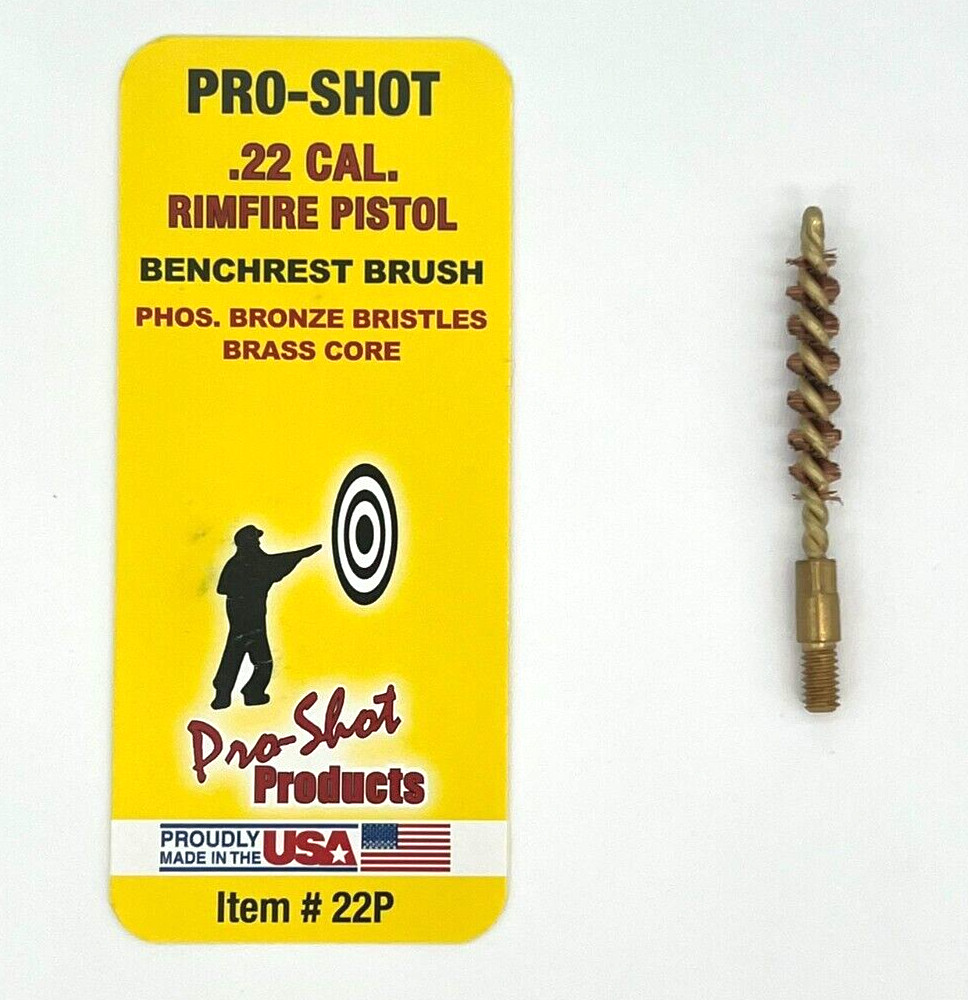 Pro-Shot Benchrest Brush & Spear Tip Jag Set For .22 Cal. Rimfire Pistol