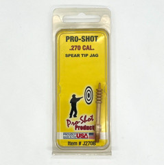 Pro-Shot Benchrest Brush & Spear Tip Jag Set For .270 Cal. Rifle
