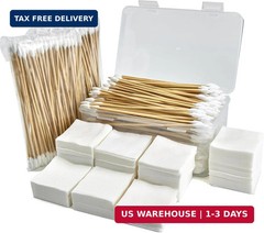 Gun Cleaning Supplies – Cleaning Patches and Cotton Swabs, 6″ Long Cotton Swab &