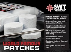 Pro-Shot Premium Gun Cleaning Patches – 100% Cotton Flannel, Superior Weave Tech