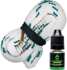 Field & Range Cobra Bore Cleaner Gun Barrel Cleaning Tool Brass Brush Embedded