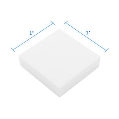 Pack of 1000 1” x 1” Square Thick Gun Cleaning Patches Supplies in Carton Box