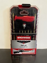 Rifle Cleaning Kit 22 Caliber Locking Chuck Case Stand Birchwood Casey Open Box