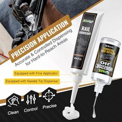Crossbow Rail Lube & Oil Set – 1 oz Lubricant & 1 oz Precision Applicator for Sm