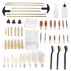 Universal Gun Cleaning Kit Clean Brushes Mops Muff Guard w/Case For Rifle Pistol