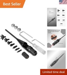 Versatile Bore Sighter for Handguns, Rifles & Shotguns – 7 Adapter Set Included