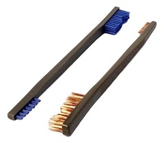 Lot of 2: Otis Blue All Purpose Cleaning Brush & Bronze Cleaning Brush