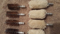 12 Pcs. 12 ga. 12 Gauge Cleaning Bore (6) Brushes & (6) Swabs Shotgun