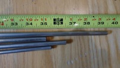 4 Loading / Range / Bench Rifle Steel Cleaning Rods Set B, Muzzleloader