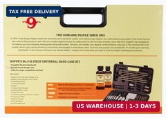 Hoppe’s Deluxe Gun Cleaning Kit – 62 Piece Universal Cleaning Kit for Pistols, R