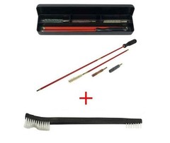 6 Piece Rifle Cleaning Kit .30-30 .308 Caliber 30-06 28″ Cleaning Rod FREE BRUSH