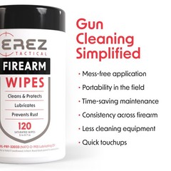 Gun Cleaning Supplies: 120 Gun Cleaning Wipes, 5″x7″ CLP Gun Cleaner Lubrican…