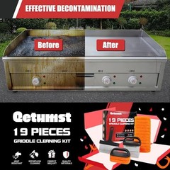 Upgraded Griddle Cleaning Kit for Blackstone, Flat Top Grill Cleaner Set 19