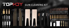 Universal Gun Cleaning Kit, All Calibers, Pistol Rifle Shotgun, Brass Rods