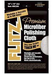 MC200 FLITZ PREMIUM MICROFIBER POLISHING CLOTH – 16″x16″ – NEW – FREE SHIP!