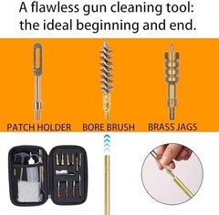 Universal Gun Cleaning Kit for.22.38.40.45 Caliber – Pistol Rifles Handgun B