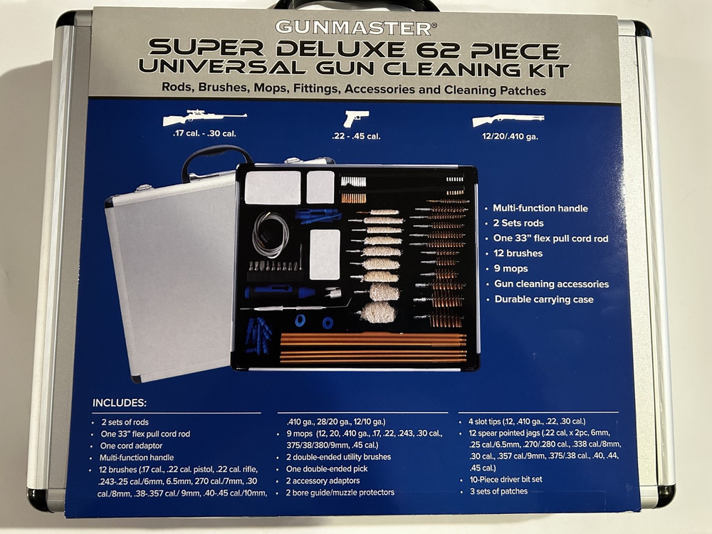 GunMaster Super Deluxe 62 Piece Universal Gun Cleaning Kit