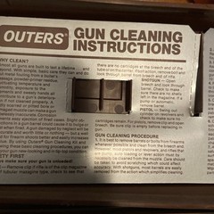 Outers Gun Cleaning Kit, For Universal Gun Cleaning, 8 Piece**, Plastic Box #bs