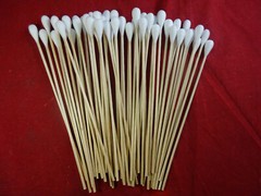 325 Count 6 Sizes Super Absorbent Low Lint Cotton Long Wood Handle Swabs