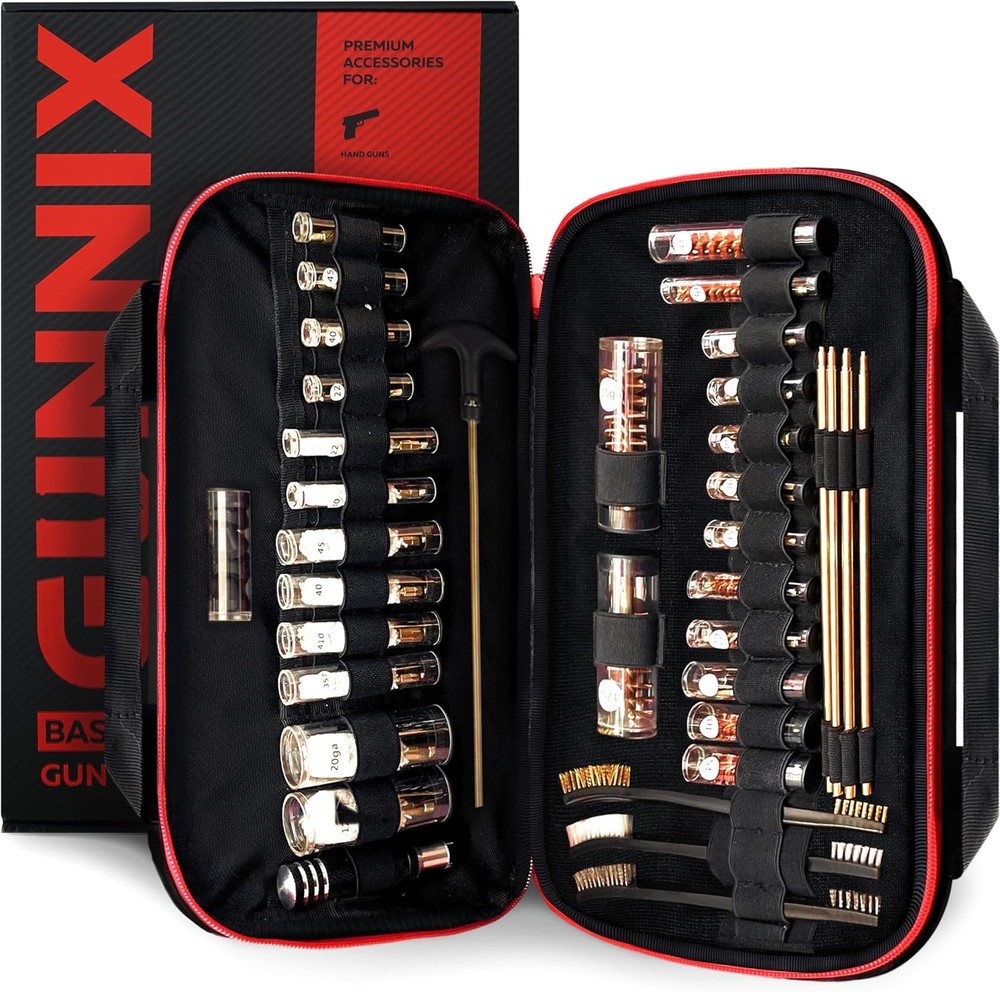 GUNNIX Elite Gun Cleaning Kit for Shotgun, Handgun & Pistol – Universal Cleaning